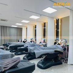 Giường phun xăm chỉnh điện tay gỗ 4 động cơ HMBB-8031