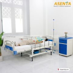 Giường hồi sức cấp cứu ICU 4 tay quay đa chức năng có bô B01-I