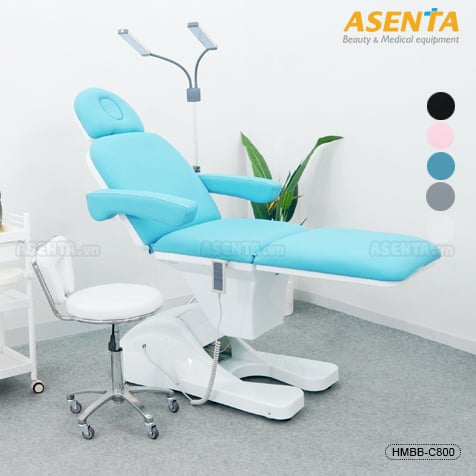 Giường thẩm mỹ chỉnh điện HMBB-C800 - Màu xanh