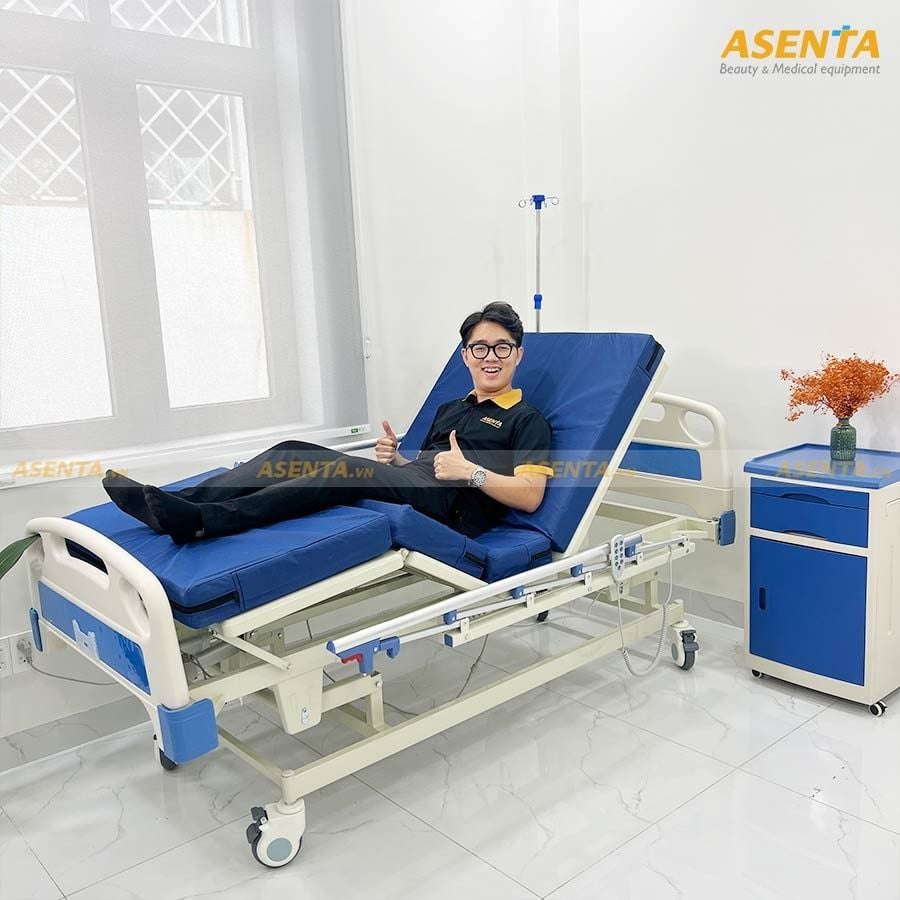 Giường bệnh nhân chỉnh điện 3 chức năng tự động A02-III