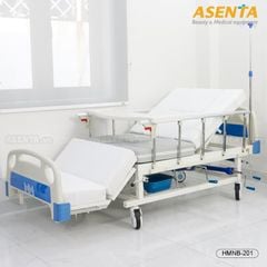 Giường hồi sức cấp cứu ICU 4 tay quay đa chức năng có bô HMNB-201