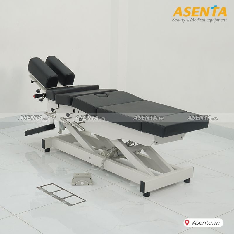 Giường nắn chỉnh cột sống chỉnh điện 6 khúc 4 cần gạt HERAB-2040