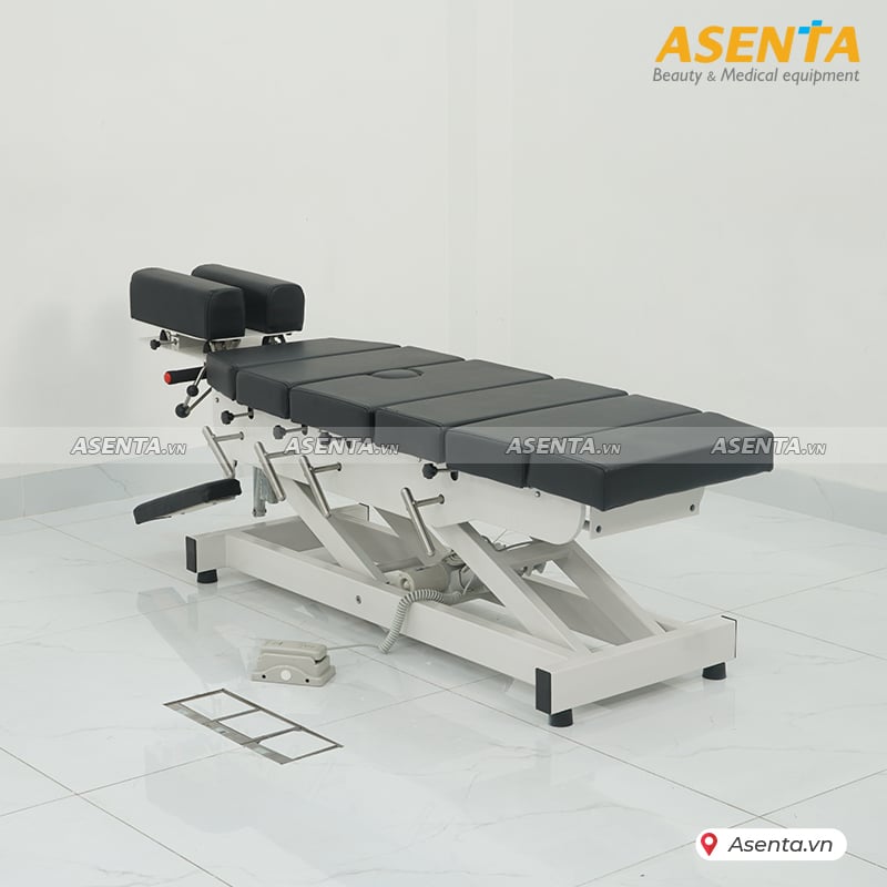 Giường nắn chỉnh cột sống chỉnh điện 7 khúc 5 cần gạt HERAB-2050