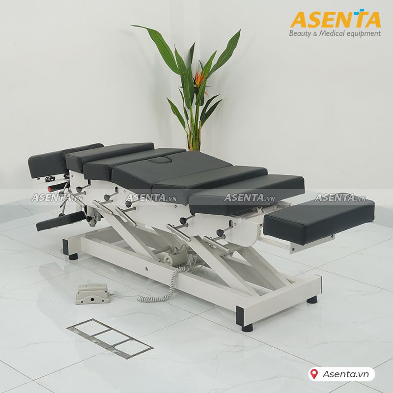 Giường nắn chỉnh cột sống chỉnh điện 7 khúc 6 cần gạt HERAB- 2060