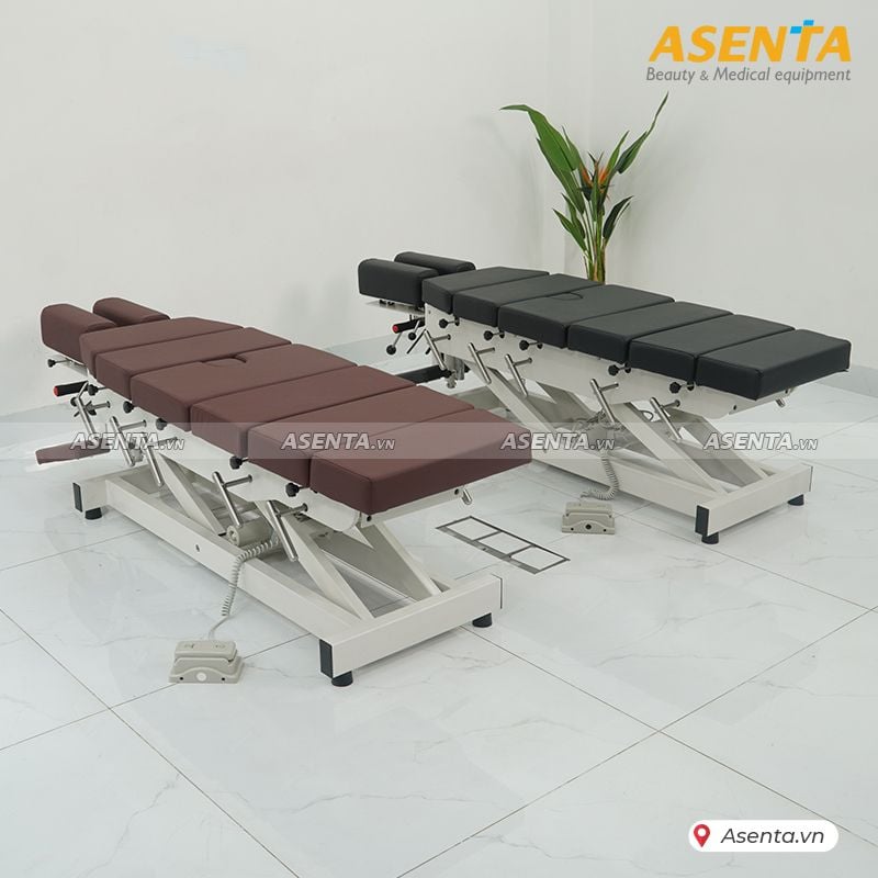 Giường nắn chỉnh cột sống chỉnh điện 7 khúc 6 cần gạt HERAB- 2060