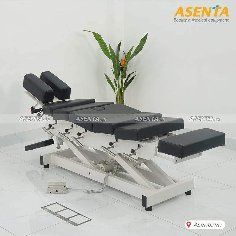 Giường nắn chỉnh cột sống chỉnh điện 7 khúc 6 cần gạt HERAB- 2060