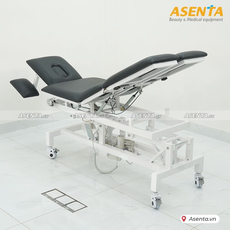 Giường nắn chỉnh xương khớp Chiropractic chỉnh điện 2 động cơ 3 khúc có tách chân HERAB - 1020
