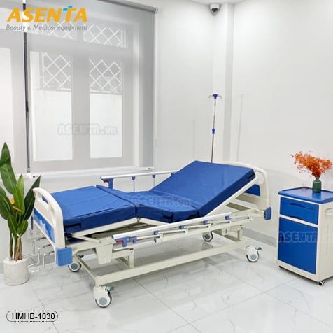 Giường bệnh nhân Y Tế chỉnh cơ 3 tay quay đa năng HMHB-1030