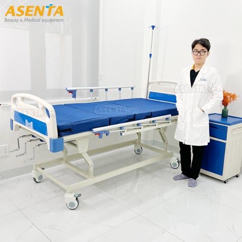 Giường bệnh nhân Y Tế chỉnh cơ 3 tay quay đa năng HMHB-1030