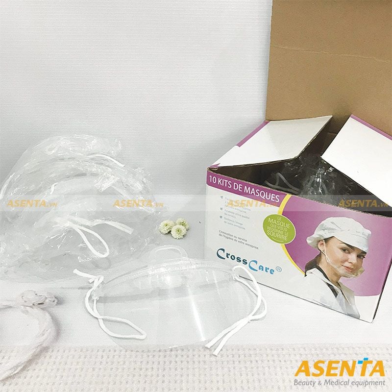 Khẩu trang nhựa y tế Cross Care trong suốt