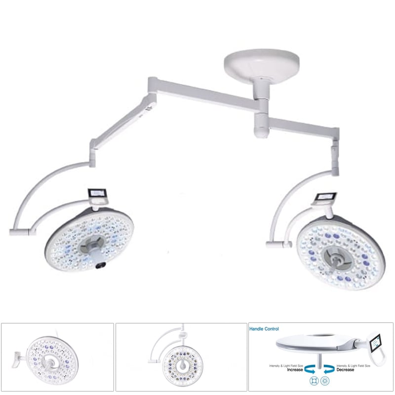 Đèn mổ phẫu thuật 2 nhánh Dentis Medical Division L400-A0000 - Hàn Quốc