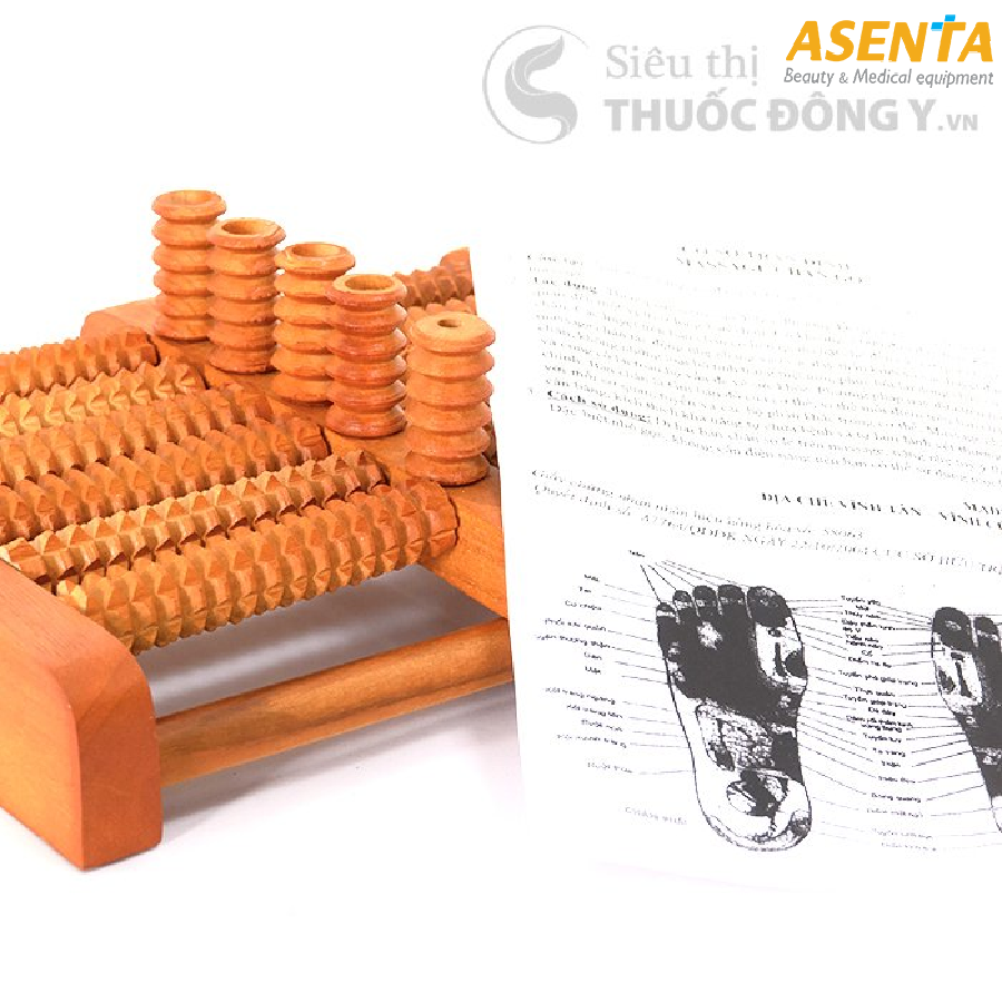 Lăn chân gỗ có núm