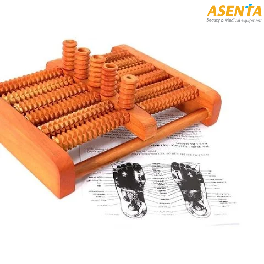 Lăn chân gỗ có núm