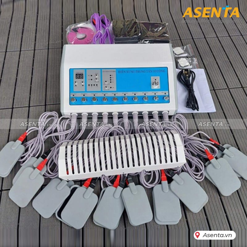 Máy điện xung 10 cổng bản tiếng Việt