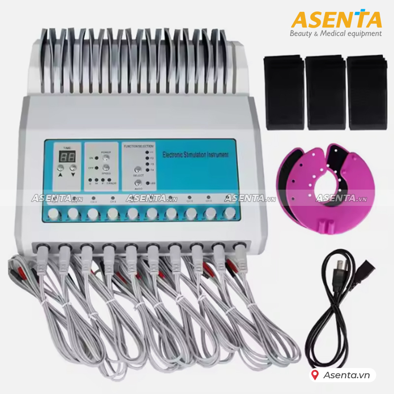 Máy điện xung 10 cổng bản tiếng Việt