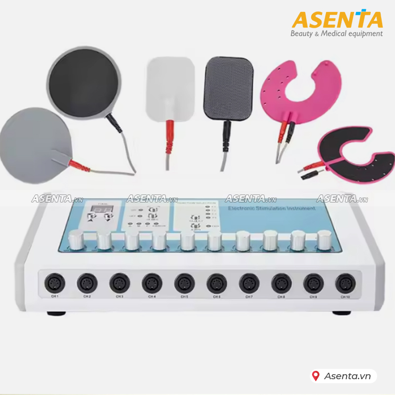 Máy điện xung 10 cổng bản tiếng Việt