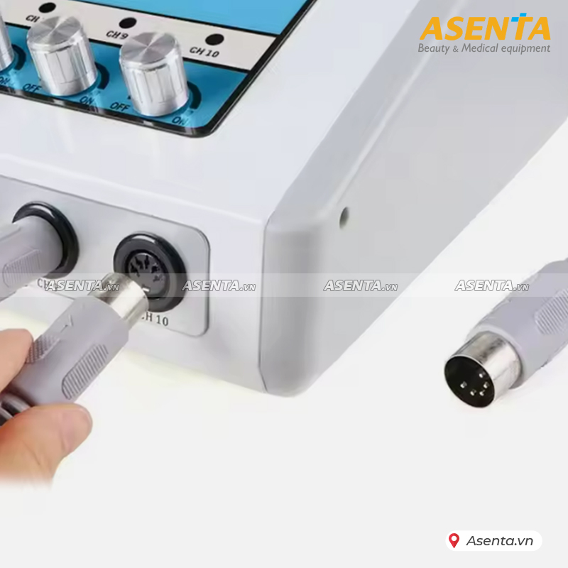 Máy điện xung 10 cổng bản tiếng Việt