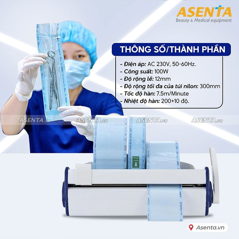 Máy ép túi hấp tiệt trùng dụng cụ