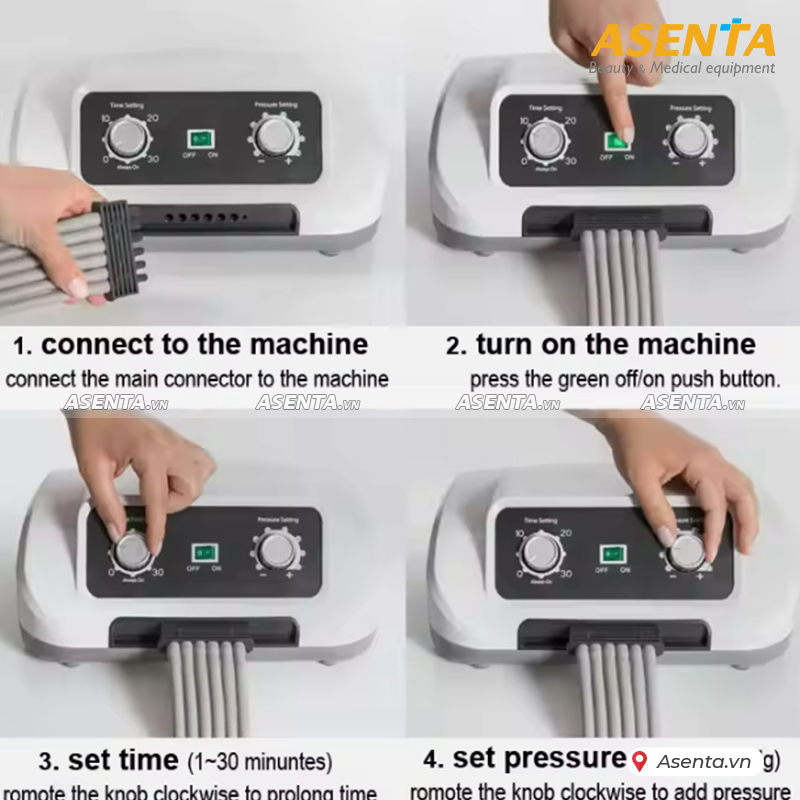 Máy massage trị liệu nén ép chân