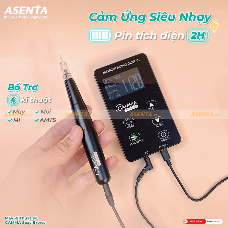 Máy Phun Xăm Kỹ Thuật Số Gamma PMU Machine