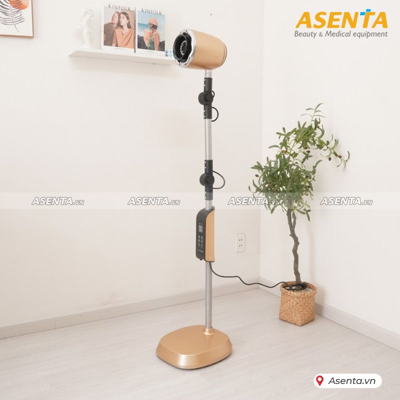 Máy xông ngải cứu kết hợp đèn hồng ngoại 7 màu trị liệu