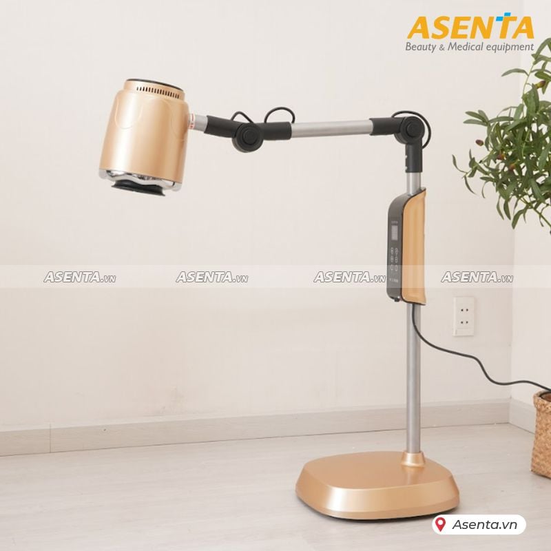 Máy xông ngải cứu kết hợp đèn hồng ngoại 7 màu trị liệu