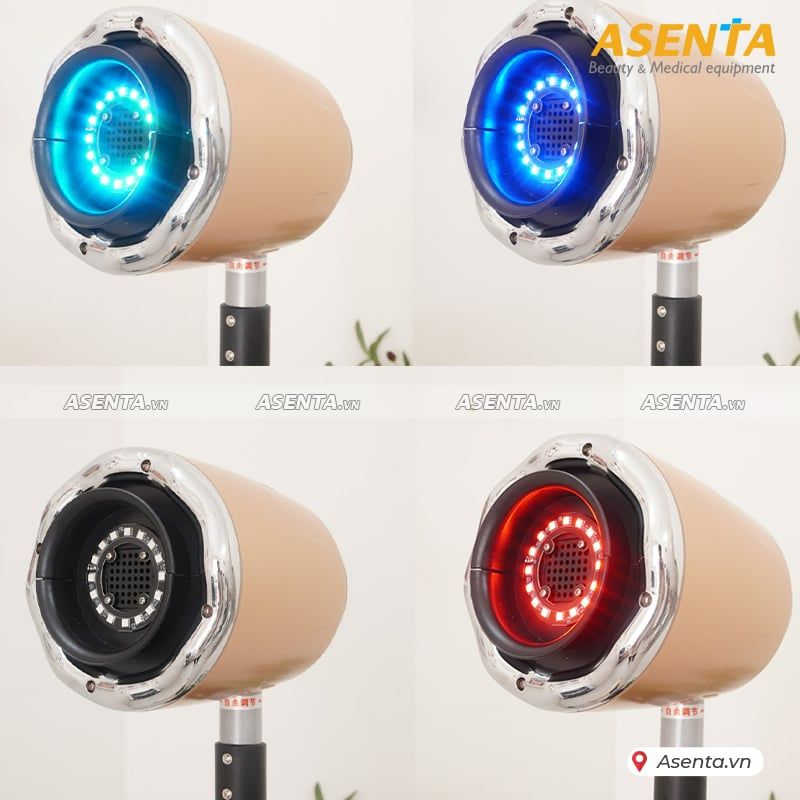 Máy xông ngải cứu kết hợp đèn hồng ngoại 7 màu trị liệu
