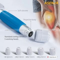 Máy xung kích điều trị, trị liệu Ginha Q90 lực 10 bar
