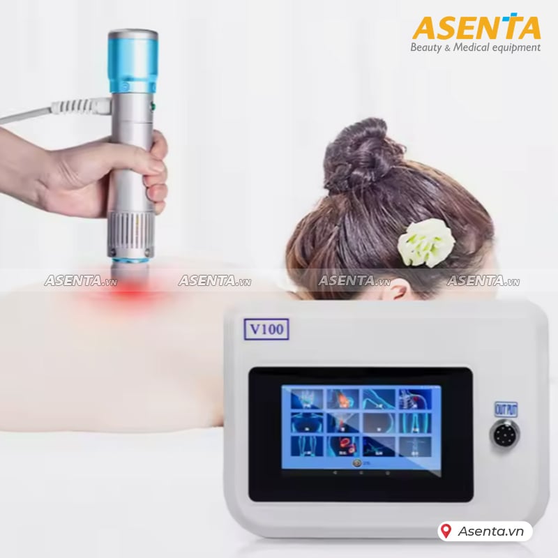 Máy xung kích trị liệu cầm tay Ginha V100