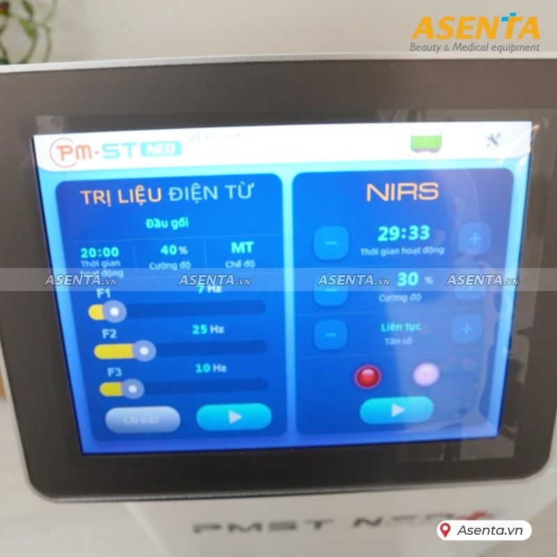 Máy từ trường siêu dẫn PMST NEO+ kết hợp hồng ngoại - Bản thân đứng