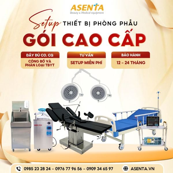Setup combo thiết bị phòng phẫu - Gói cao cấp