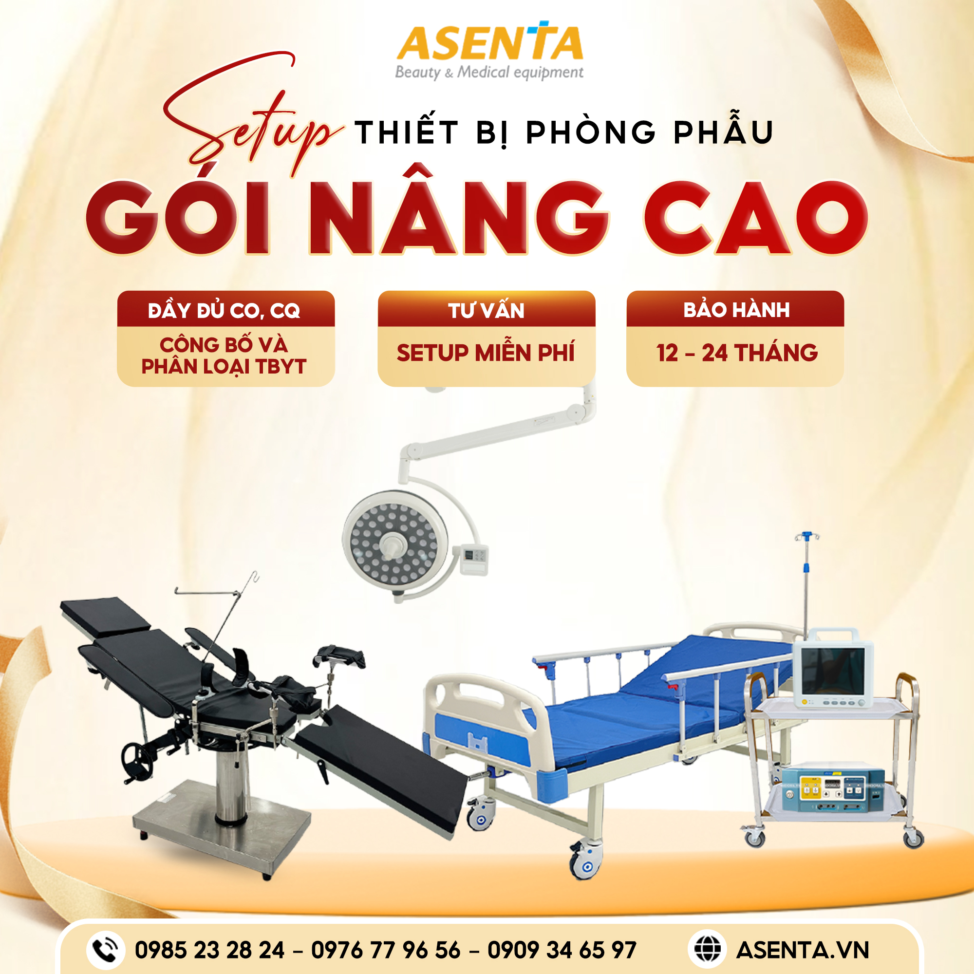 Setup combo thiết bị phòng phẫu - Gói nâng cao
