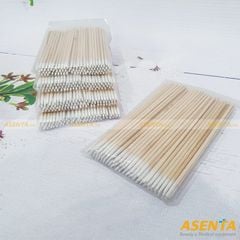 Tăm bông gỗ phun xăm thẩm mỹ