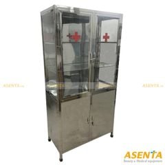 Tủ thuốc y tế inox có ngăn độc AB