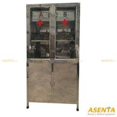 Tủ thuốc y tế inox có ngăn độc AB
