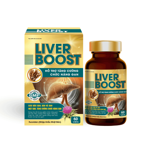  VIÊN UỐNG BỔ GAN LIVER BOOST hỗ trợ thải độc gan, bảo vệ gan, mát gan, tăng cường chức năng gan 
