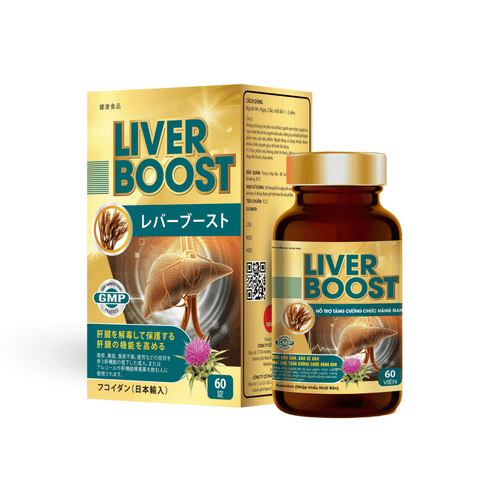  VIÊN UỐNG BỔ GAN LIVER BOOST hỗ trợ thải độc gan, bảo vệ gan, mát gan, tăng cường chức năng gan 
