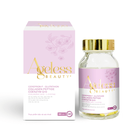  VIÊN UỐNG ĐẸP DA AGELESS BEAUTY+ hỗ trợ làm đẹp da, chống lão hóa, giúp da khỏe mạnh từ bên trong 