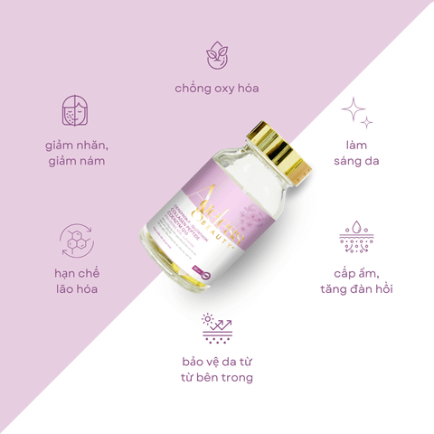  VIÊN UỐNG ĐẸP DA AGELESS BEAUTY+ hỗ trợ làm đẹp da, chống lão hóa, giúp da khỏe mạnh từ bên trong 