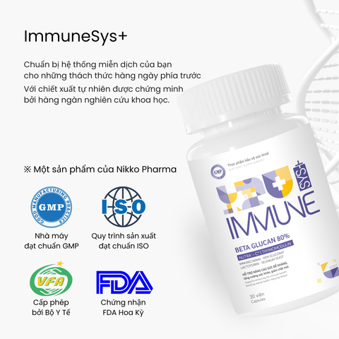  VIÊN UỐNG TĂNG CƯỜNG HỆ MIỄN DỊCH IMMUNE SYS+ 