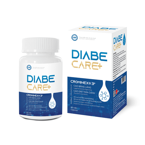  VIÊN UỐNG HỖ TRỢ TIỂU ĐƯỜNG DIABE CARE+ hỗ trợ chuyển hóa đường, cải thiện chỉ số đường huyết 