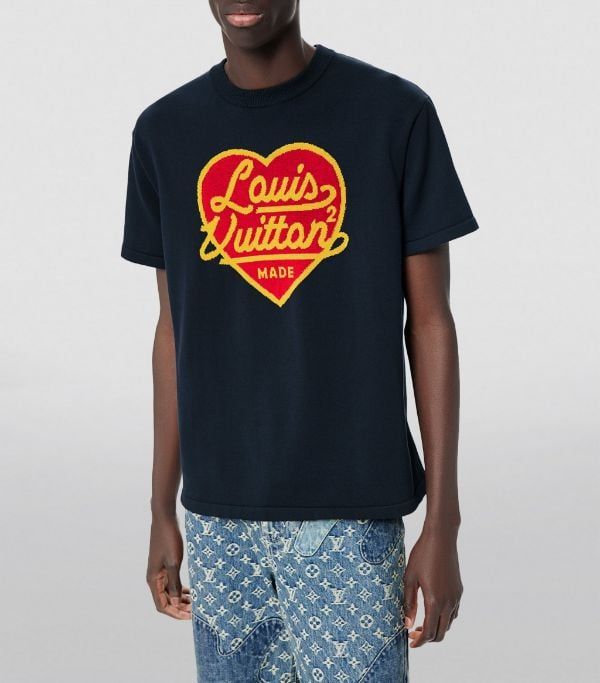 LOUIS VUTTION TSHIRT- LV X NIGO RED HEART LOGO KNIT – thecashiervn