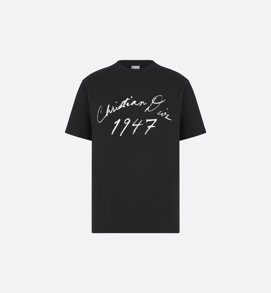 DIOR T-SHIRT - HANDWRITTEN CHRISTIAN DIOR RELAXED-FIT T