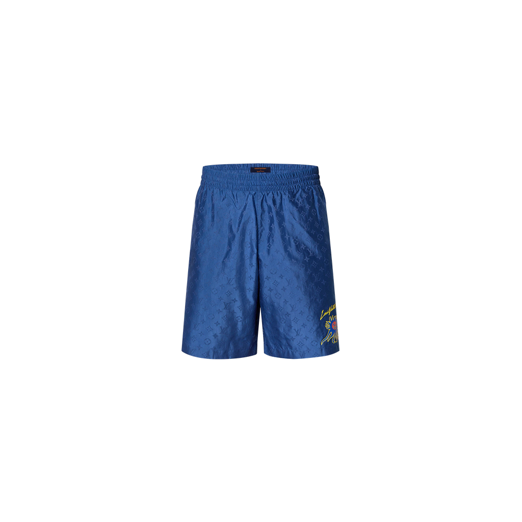 Lv X Yk Monogram Faces Swimshorts Thecashiervn