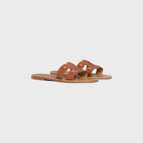 ★関税込★CELINE★(W) Celine Triomphe Mule in Calfskin Tan Celine Triomphe mule in calfskin - … curated on LTK