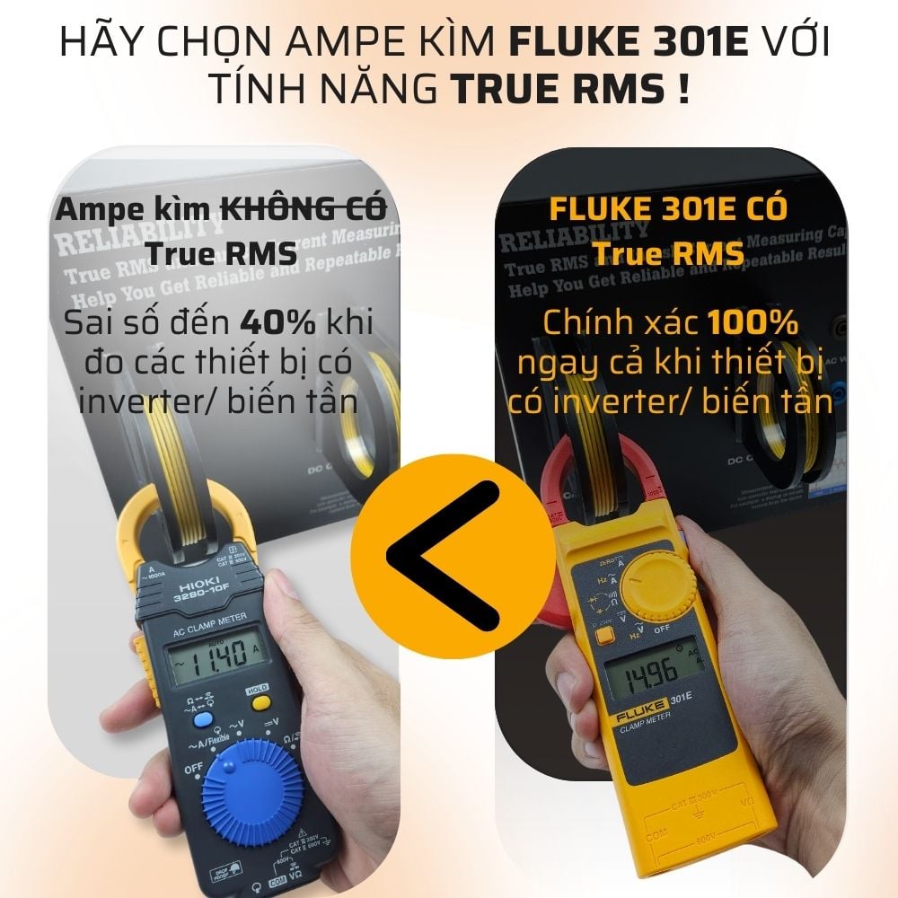 Ampe kìm đo dòng DC Fluke 301E