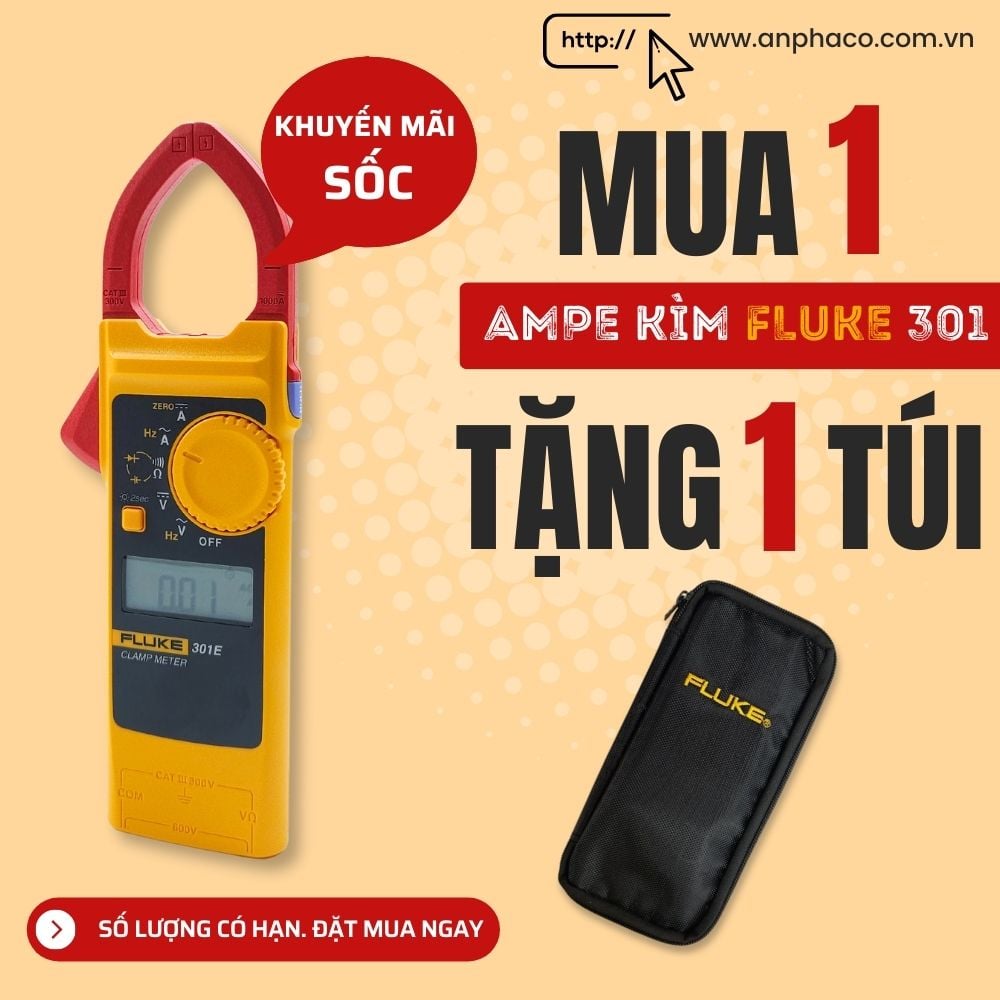 Ampe kìm đo dòng DC Fluke 301E