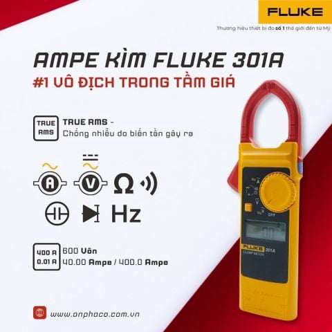 Ampe kìm đo dòng AC FLUKE 301A+ / 301A