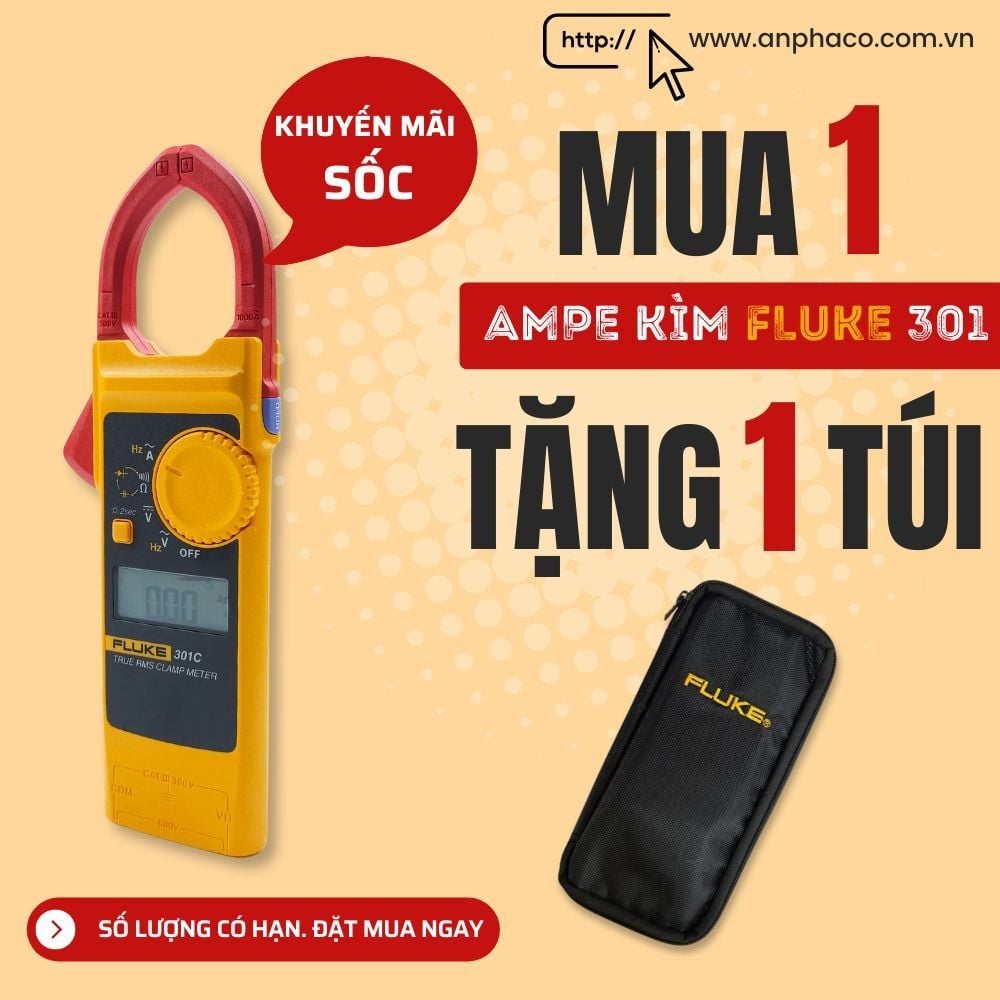 Ampe kìm đo dòng AC FLUKE 301C