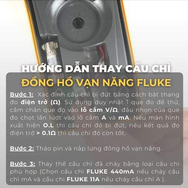 cầu chì Fluke 11A 1000V